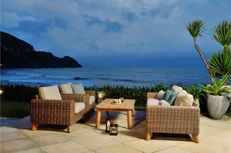 Barbados Sohvapöytä 100 cm - Puu/Luonnonväri - Puutarhakalusteet - Terassipöydät - Kahvilapöytä