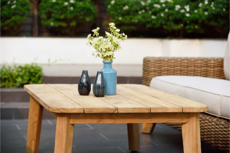 Barbados Sohvapöytä 100 cm - Puu/Luonnonväri - Puutarhakalusteet - Terassipöydät - Kahvilapöytä
