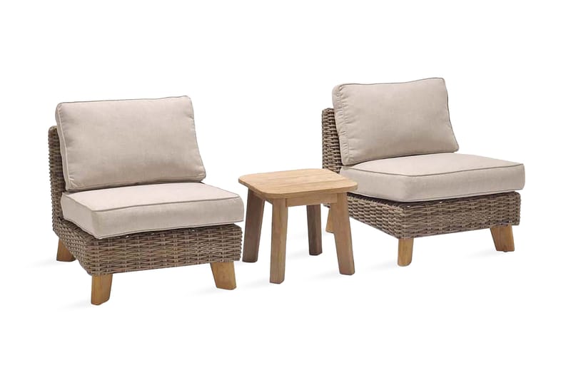 Barbados Sohvapöytä 50 cm - Puu/Luonnonväri - Puutarhakalusteet - Terassipöydät - Kahvilapöytä