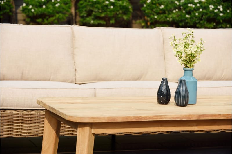 Barbados Sohvapöytä 80 cm - Puu/Luonnonväri - Puutarhakalusteet - Terassipöydät - Kahvilapöytä