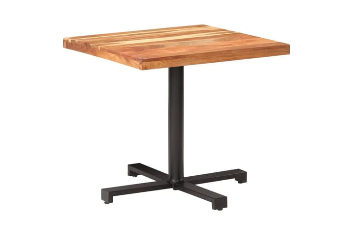 Bistropöytä 80x80x75 cm täysi akaasiapuu - Ruskea - Kahvilapöytä