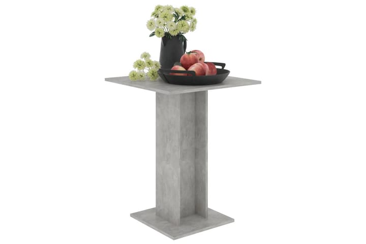 Bistropöytä betoninharmaa 60x60x75 cm lastulevy - Kahvilapöytä