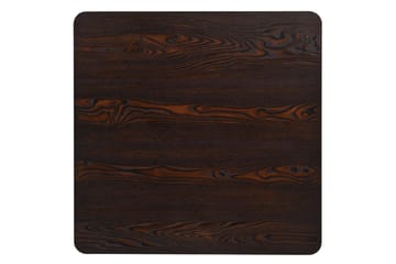 Bistropöytä MDF ja teräs neliö 80x80x75 cm tumma tuhka - Ruskea - Puutarhakalusteet - Terassipöydät - Kahvilapöytä