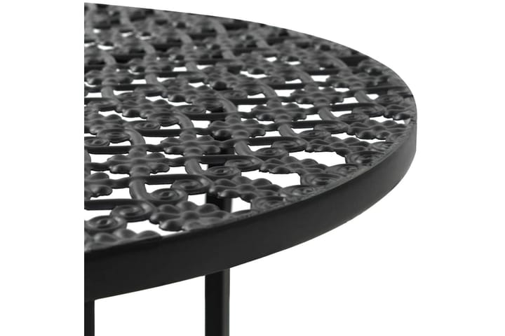 Bistropöytä musta 40x70 cm metalli - Musta - Kahvilapöytä