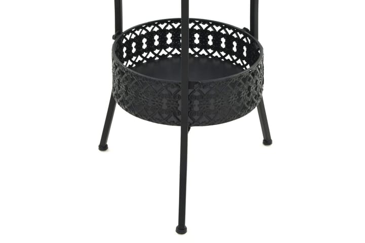 Bistropöytä musta 40x70 cm metalli - Musta - Kahvilapöytä