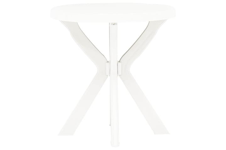 Bistropöytä valkoinen Ã˜70 cm muovi - Valkoinen - Kahvilapöytä