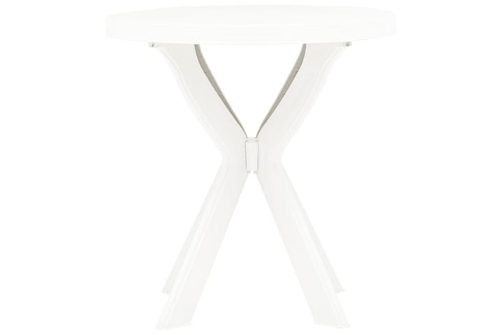 Bistropöytä valkoinen Ã˜70 cm muovi - Valkoinen - Kahvilapöytä