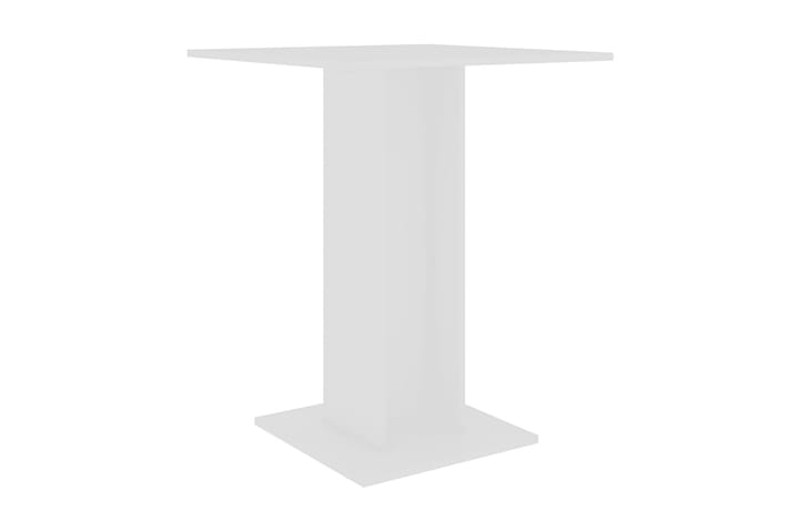 Bistropöytä valkoinen 60x60x75 cm lastulevy - Kahvilapöytä