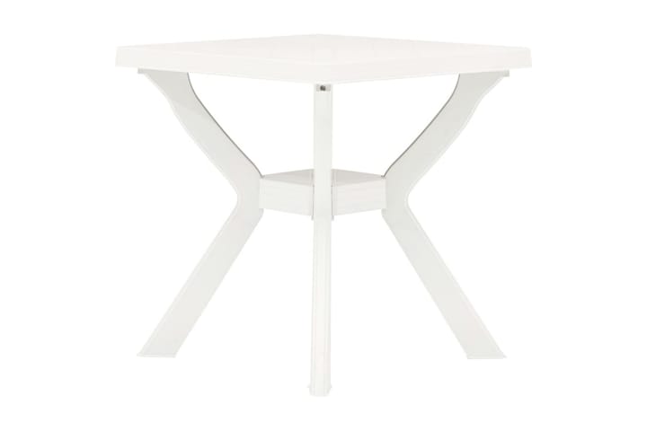 Bistropöytä valkoinen 70x70x72 cm muovi - Valkoinen - Kahvilapöytä