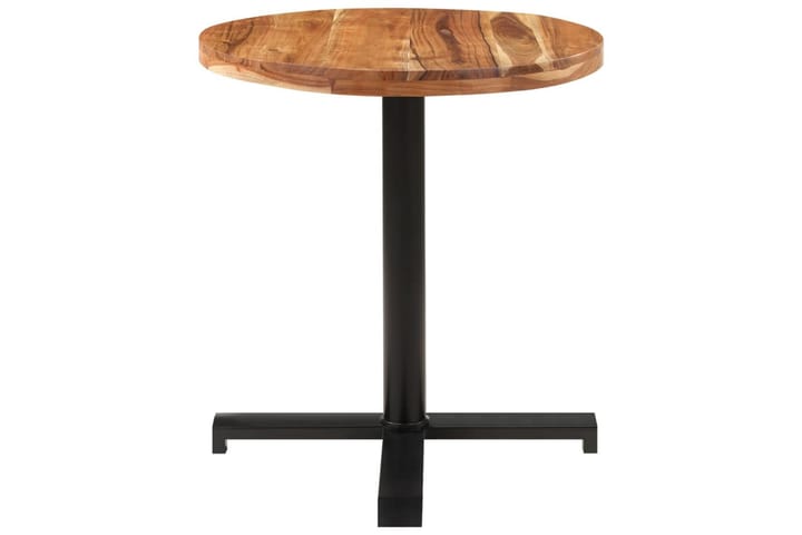 Bistropöytä pyöreä 70x75 cm täysi akaasiapuu - Ruskea - Kahvilapöytä