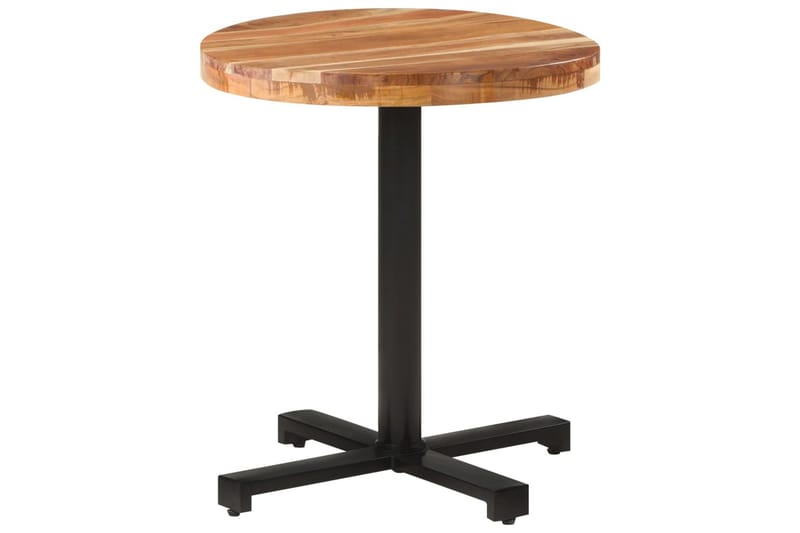Bistropöytä pyöreä 70x75 cm täysi akaasiapuu - Ruskea - Puutarhakalusteet - Terassipöydät - Kahvilapöytä