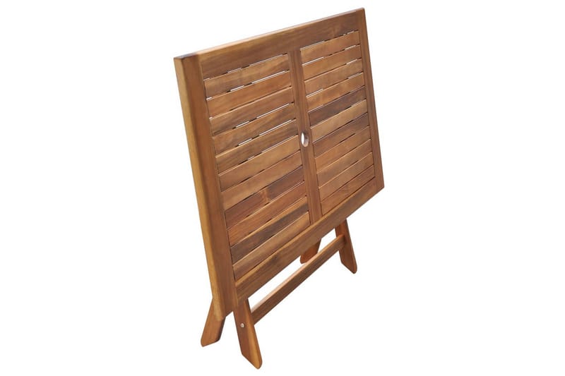 Kokoontaitettava puutarhapöytä 120x70x75 cm täysi akaasiapuu - Ruskea - Puutarhakalusteet - Terassipöydät - Kahvilapöytä