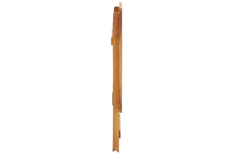 Kokoontaittuva puutarhapöytä 70x70x75 cm täysi akaasiapuu - Ruskea - Puutarhakalusteet - Terassipöydät - Kahvilapöytä