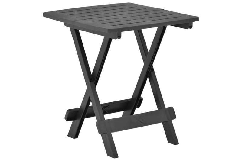 Kokoontaittuva puutarhapöytä antrasiitti 45x43x50 cm muovi - Antrasiitti - Puutarhakalusteet - Terassipöydät - Kahvilapöytä