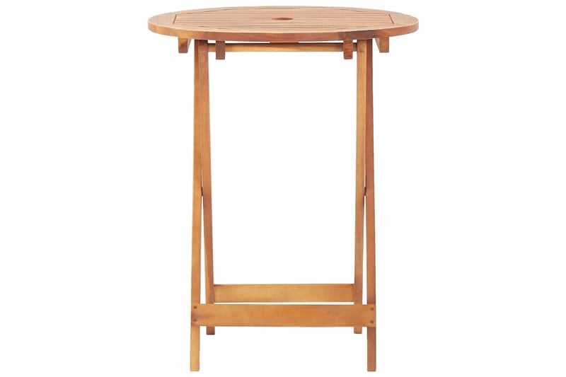 Kokoontaittuva puutarhapöytä 60x75 cm täysi akaasiapuu - Ruskea - Puutarhakalusteet - Terassipöydät - Kahvilapöytä