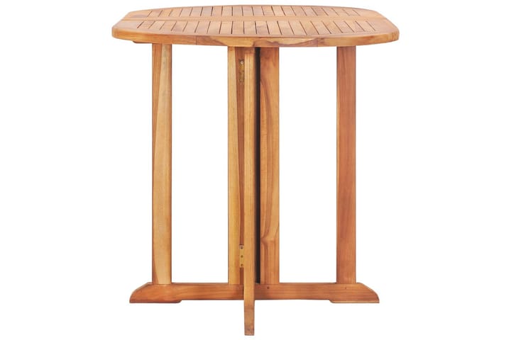 Kokoontaittuva perhosulkopöytä 120x70x75 cm tiikki - Ruskea - Kahvilapöytä