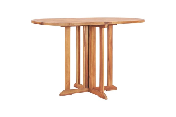 Kokoontaittuva perhosulkopöytä 120x70x75 cm tiikki - Ruskea - Kahvilapöytä