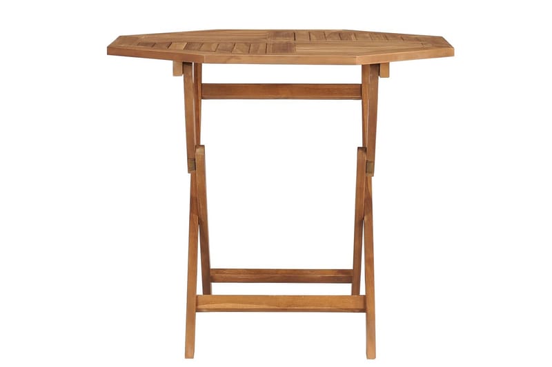 Kokoontaittuva puutarhapöytä 85x85x76 cm täysi tiikki - Ruskea - Puutarhakalusteet - Terassipöydät - Kahvilapöytä