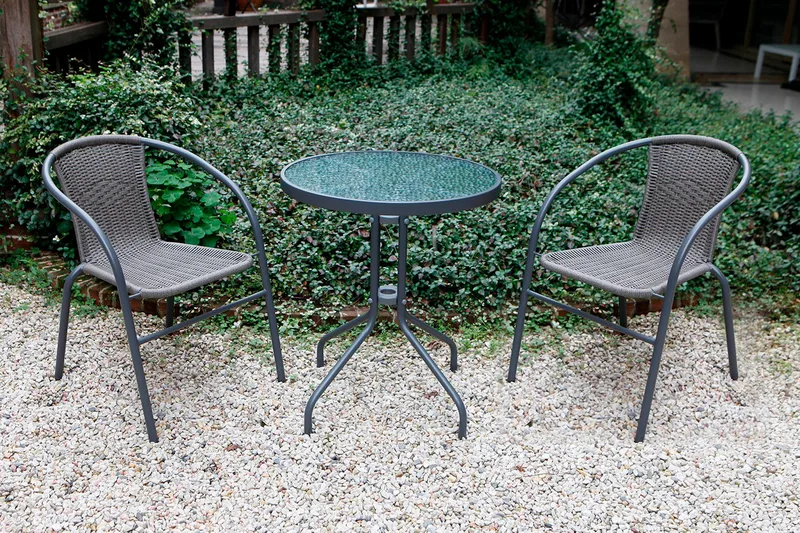 Pöytä Bistro Harmaa - Puutarhakalusteet - Terassipöydät - Kahvilapöytä