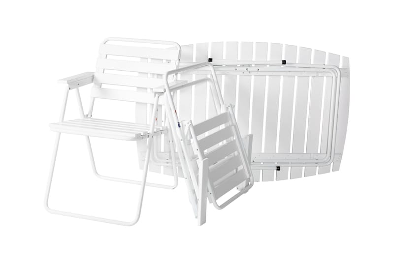 Pöytä Retro 403 valkoinen - Varax - Puutarhakalusteet - Terassipöydät - Kahvilapöytä