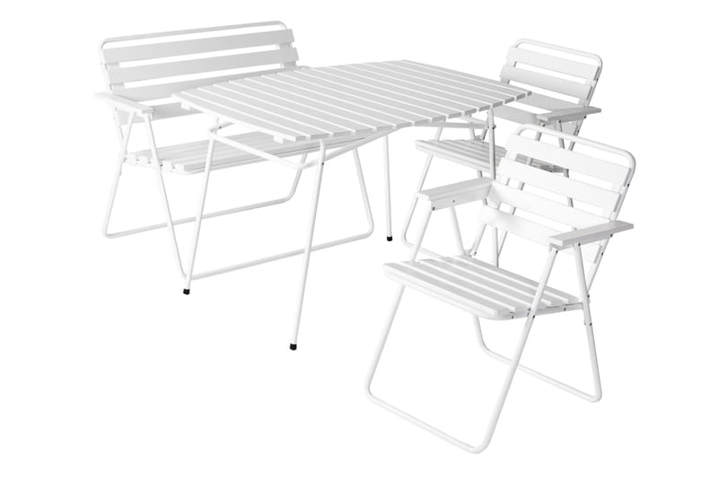 Pöytä Retro 403 valkoinen - Varax - Puutarhakalusteet - Terassipöydät - Kahvilapöytä