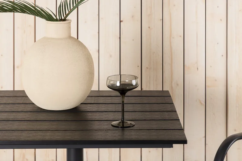 Parvekepöytä Colorado 70 cm Musta - Venture Home - Puutarhakalusteet - Terassipöydät - Kahvilapöytä