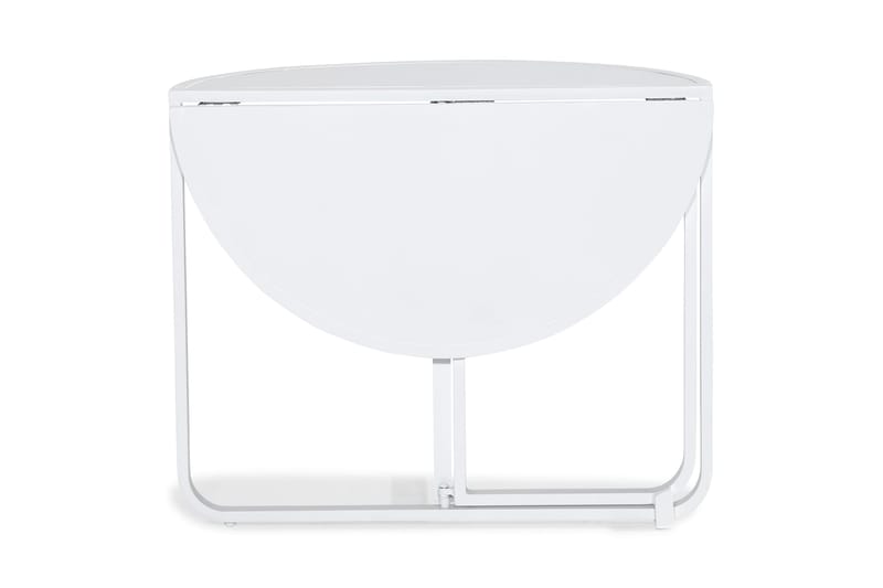 Parvekepöytä Flippy 90 cm Pyöreä - Valkoinen - Puutarhakalusteet - Terassipöydät - Kahvilapöytä