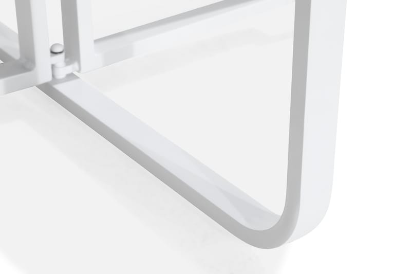 Parvekepöytä Flippy 90 cm Pyöreä - Valkoinen - Puutarhakalusteet - Terassipöydät - Kahvilapöytä