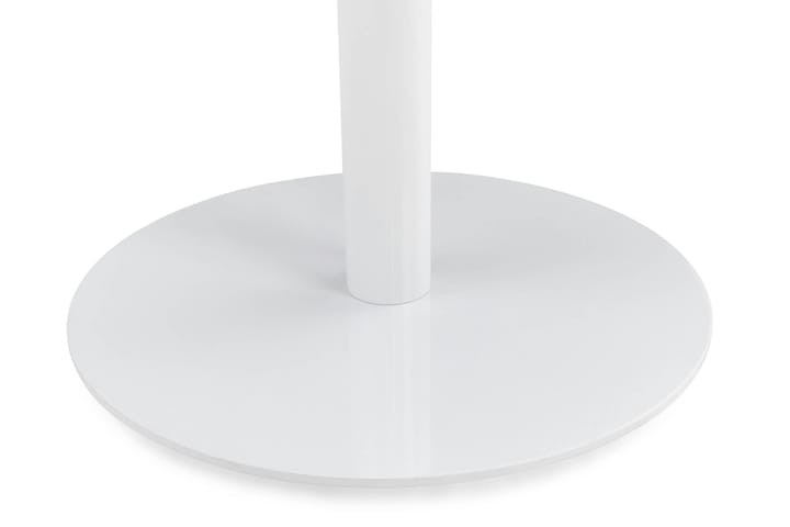 Parvekepöytä Tunis 65 cm Pyöreä - Valkoinen/Harmaa - Kahvilapöytä
