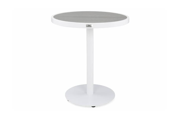 Parvekepöytä Tunis 65 cm Pyöreä - Valkoinen/Harmaa - Kahvilapöytä