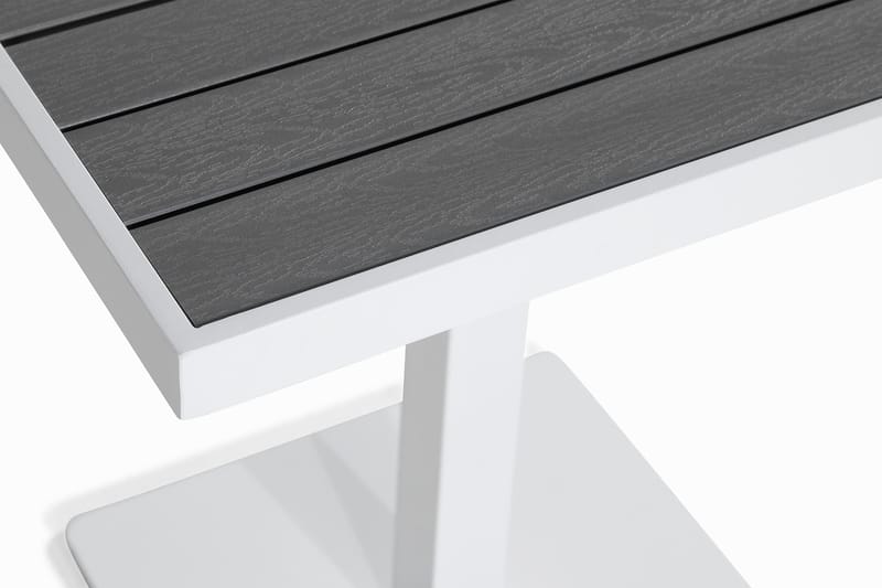 Parvekepöytä Tunis 70x70 cm - Valkoinen/Harmaa - Puutarhakalusteet - Terassipöydät - Kahvilapöytä