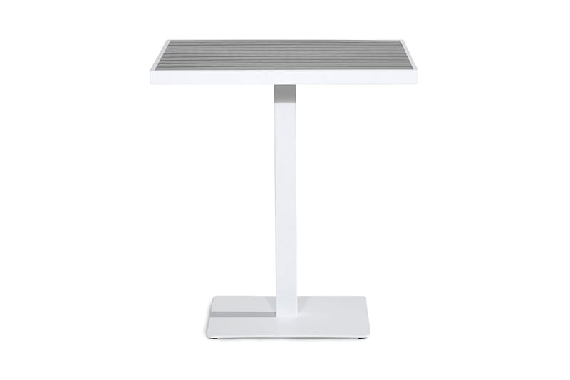 Parvekepöytä Tunis 70x70 cm - Valkoinen/Harmaa - Puutarhakalusteet - Terassipöydät - Kahvilapöytä