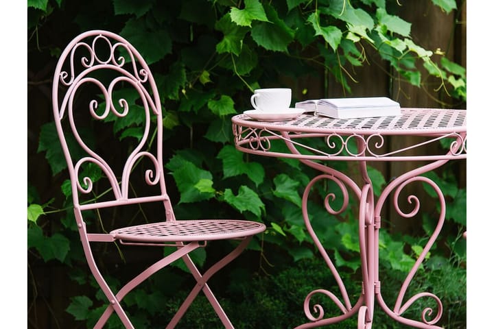 Puutarhapöytä Meskanaw - Vaaleanpunainen - Kahvilapöytä