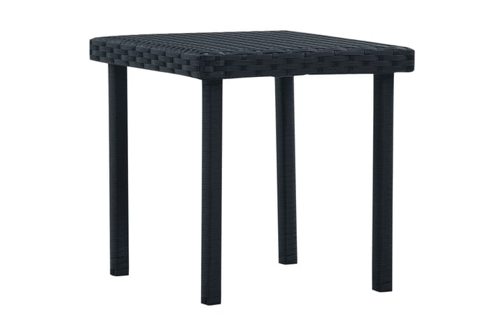 Puutarhapöytä musta 40x40x40 cm polyrottinki - Musta - Kahvilapöytä