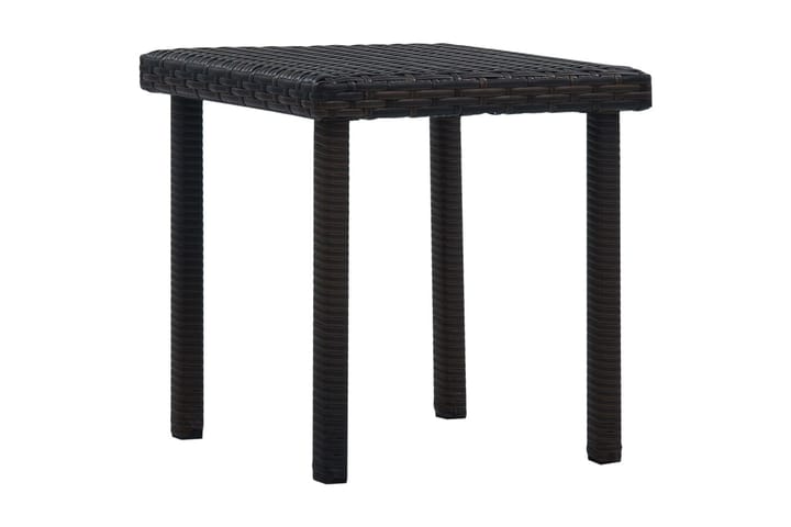 Puutarhapöytä ruskea 40x40x40 cm polyrottinki - Ruskea - Kahvilapöytä