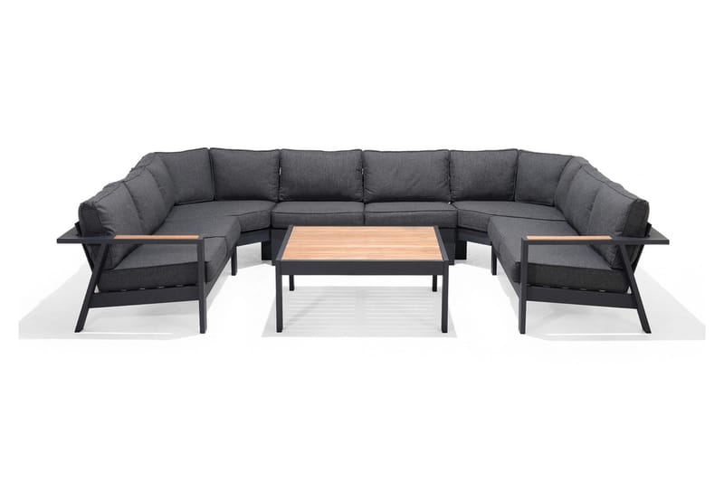 Sohvapöytä Palau 103 cm - Puu/Harmaa - Puutarhakalusteet - Terassipöydät - Kahvilapöytä