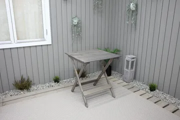 Taittopöytä Edilma 65 cm - Harmaa - Puutarhakalusteet - Terassipöydät - Kahvilapöytä