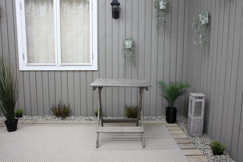 Taittopöytä Edilma 65 cm - Harmaa - Puutarhakalusteet - Terassipöydät - Kahvilapöytä