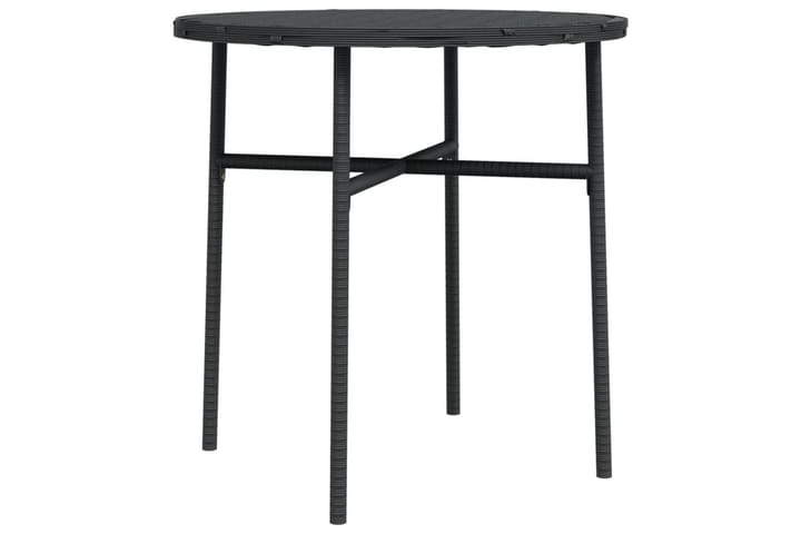 Teepöytä musta 45 cm polyrottinki - Musta - Kahvilapöytä