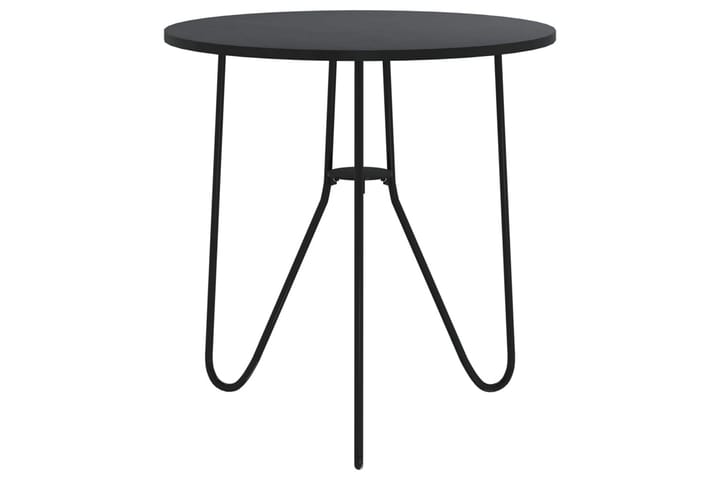 Teepöytä musta 48 cm MDF ja rauta - Musta - Kahvilapöytä