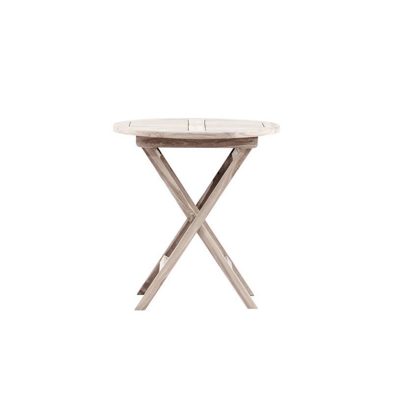 Kenya Kahvipöytä 70 cm - Whitewash - Puutarhakalusteet - Terassipöydät - Kahvilapöytä