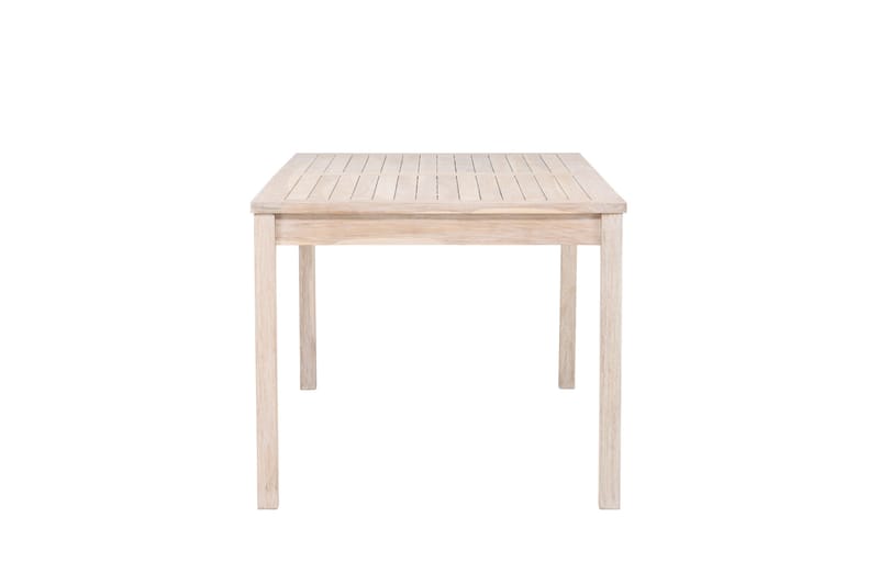 Kenya Ruokapöytä Ulkokäyttöön 90x180 cm - Whitewash - Puutarhakalusteet - Terassipöydät - Ruokapöytä terassille