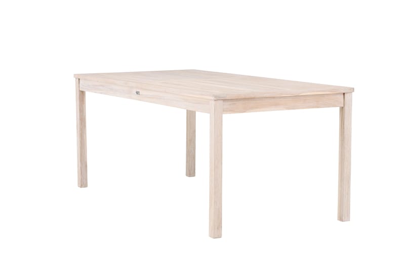 Kenya Ruokapöytä Ulkokäyttöön 90x180 cm - Whitewash - Puutarhakalusteet - Terassipöydät - Ruokapöytä terassille