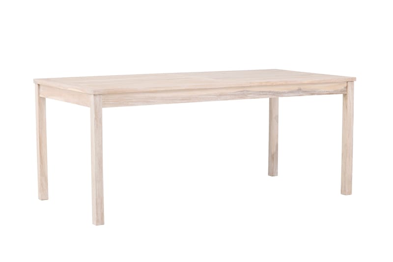 Kenya Ruokapöytä Ulkokäyttöön 90x180 cm - Whitewash - Puutarhakalusteet - Terassipöydät - Ruokapöytä terassille