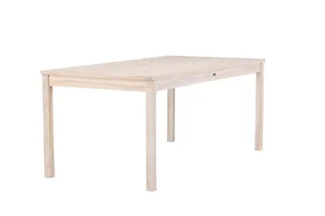 Kenya Ruokapöytä Ulkokäyttöön 90x180 cm - Whitewash - Puutarhakalusteet - Terassipöydät - Ruokapöytä terassille