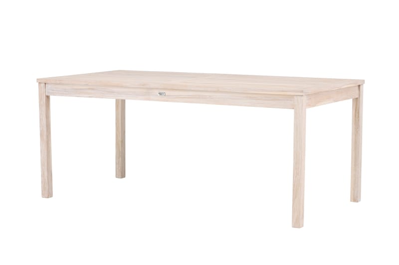 Kenya Ruokapöytä Ulkokäyttöön 90x180 cm - Whitewash - Puutarhakalusteet - Terassipöydät - Ruokapöytä terassille