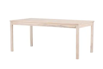 Kenya Ruokapöytä Ulkokäyttöön 90x180 cm - Whitewash - Puutarhakalusteet - Terassipöydät - Ruokapöytä terassille