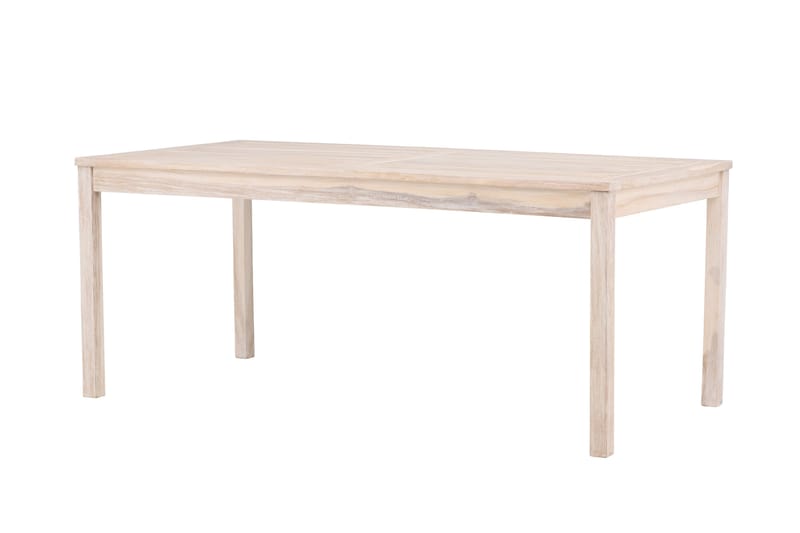 Kenya Ruokapöytä Ulkokäyttöön 90x180 cm - Whitewash - Puutarhakalusteet - Terassipöydät - Ruokapöytä terassille