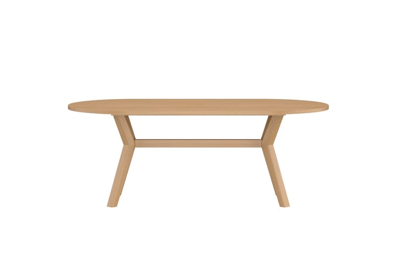 Kenya soikea ruokapöytä 200 cm ulkokäyttöön - Luonnonväri - Puutarhakalusteet - Terassipöydät - Ruokapöytä terassille