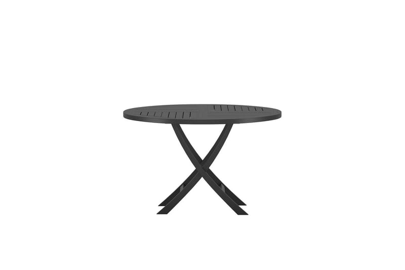 Kenya pyöreä ruokapöytä 120 cm ulkokäyttöön - Musta - Puutarhakalusteet - Terassipöydät - Ruokapöytä terassille